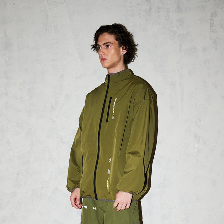 SPACE NYLON JACKET GREEN– EVERSINCE